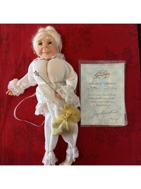 Vintage Artist Jacqueline Kent Fairy Godmother Wedding Doll ~ 13” Tall ~ 2002